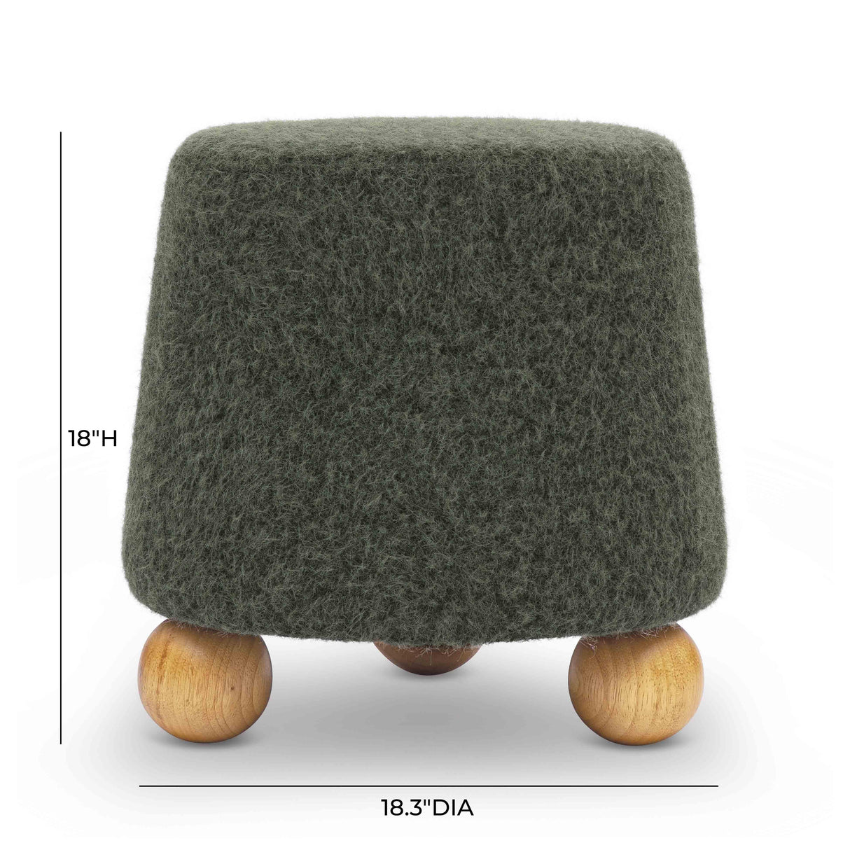 Jaine Loose Mohair Stool