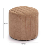 Pouch Chenille Ottoman