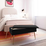 Ziva 31" Velvet Storage Bench