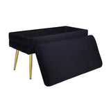 Ziva 31" Velvet Storage Bench