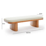 Ollie Upholstered Bench (48"-57") - View 45