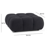 Calliope Vegan Shearling Modular Ottoman