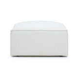 Mindy Chenille Basketweave Ottoman