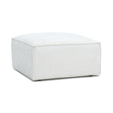 Mindy Chenille Basketweave Ottoman