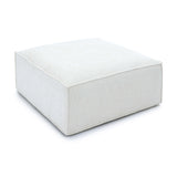 Mindy Chenille Basketweave Ottoman