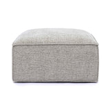 Mindy Chenille Basketweave Ottoman