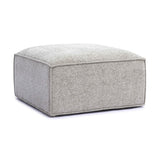 Mindy Chenille Basketweave Ottoman