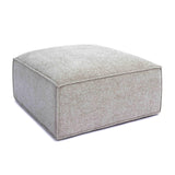 Mindy Chenille Basketweave Ottoman