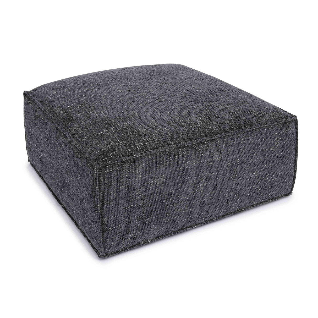Mindy Chenille Basketweave Ottoman