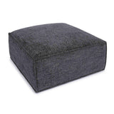 Mindy Chenille Basketweave Ottoman