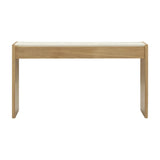 Paige 56" Natural Oak 2-Drawer Console Desk
