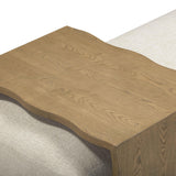 Spencer Performance Basketweave Ottoman with Bridge Table