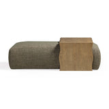Spencer Performance Basketweave Ottoman with Bridge Table