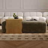 Spencer Performance Basketweave Ottoman with Bridge Table