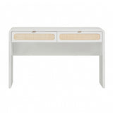 Patty 48" Rattan 2-Drawer Console Desk