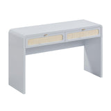 Patty 48" Rattan 2-Drawer Console Desk
