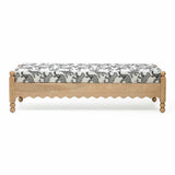 Thelma 56" Leopard Jacquard Bench