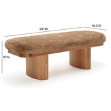 Ollie Upholstered Bench (48"-57") - View 64