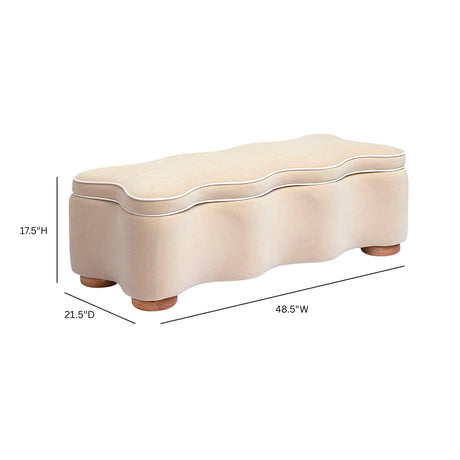 Thalia bench in modern entryway setting showing compact footprint