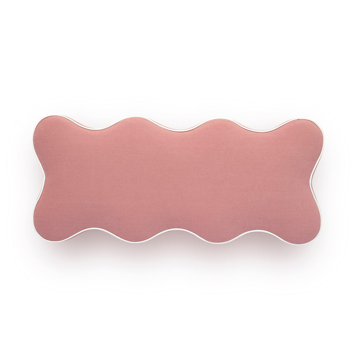Pink Thalia storage bench placed in a modern bedroom interior