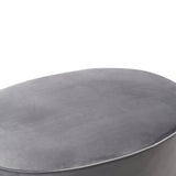Scarlett Velvet Oval Ottoman