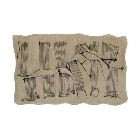 Mezzo Natural Hand Tufted Wool Area Rug 5'X8' - View 2