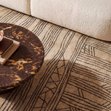 Daphne Natural Hand Tufted Wool Area Rug 5'X8' - View 2