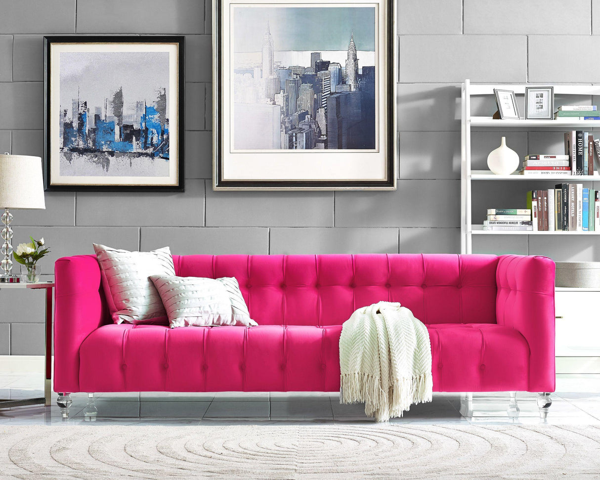 Bea 90.6" Velvet Tufted Sofa