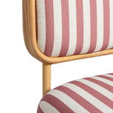 Dorine Striped Performance Linen & Rattan Accent Chair - View 23