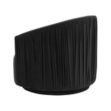 London Pleated Velvet Swivel Chair