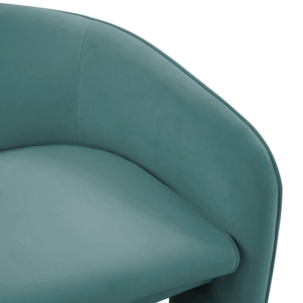 Marla Cognac Velvet Accent Chair