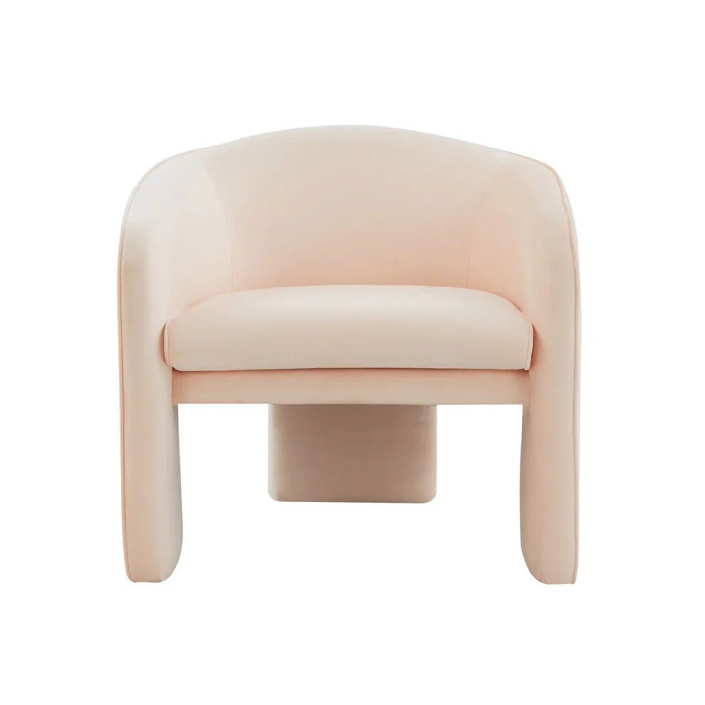 Marla Cognac Velvet Accent Chair