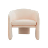 Marla Cognac Velvet Accent Chair