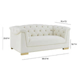 Farah 69" Velvet Loveseat