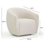 Jordan Velvet Swivel Chair