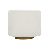 Presley Cream Velvet Swivel Accent Chair