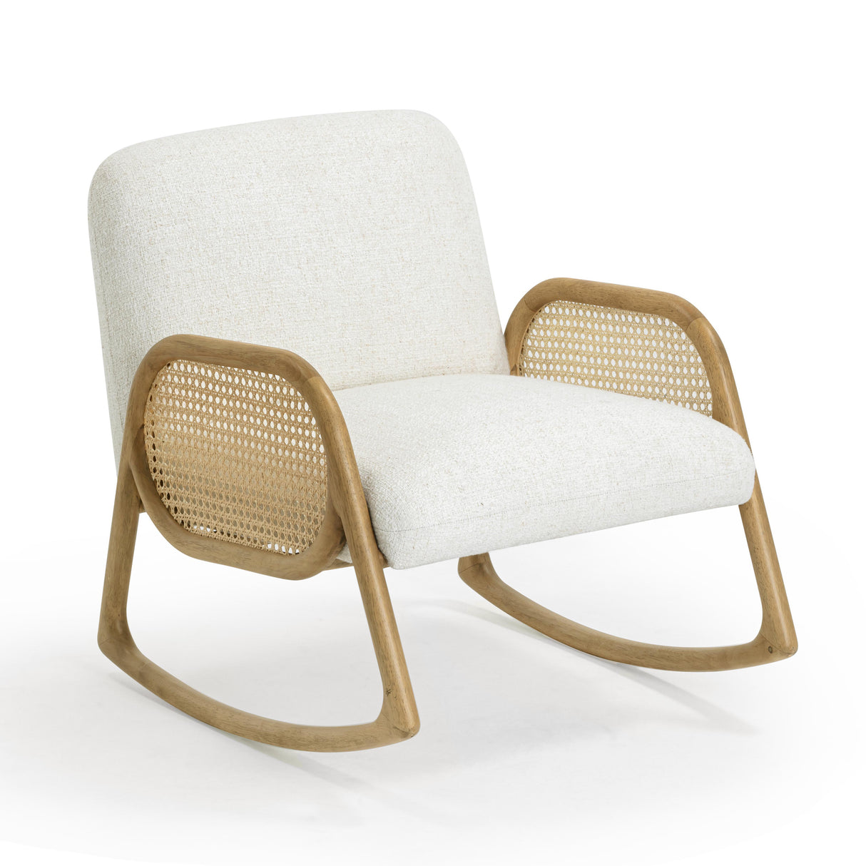 Bonney Cream Performance Fabric Rocking Chair