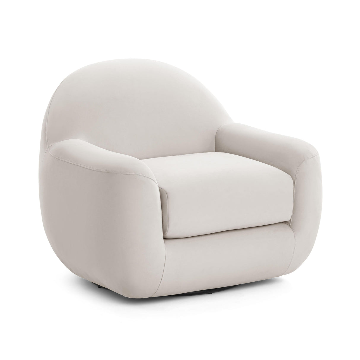 Tiago Velvet Swivel Chair