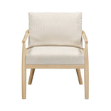 Dixie Cream Performance Corduroy Accent Chair
