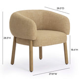 Foxy Performance Fabric Accent Chair - View 21