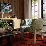 Foxy Textured Performance Fabric Accent Chair