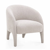 Kris Warm Grey Boucle Accent Chair