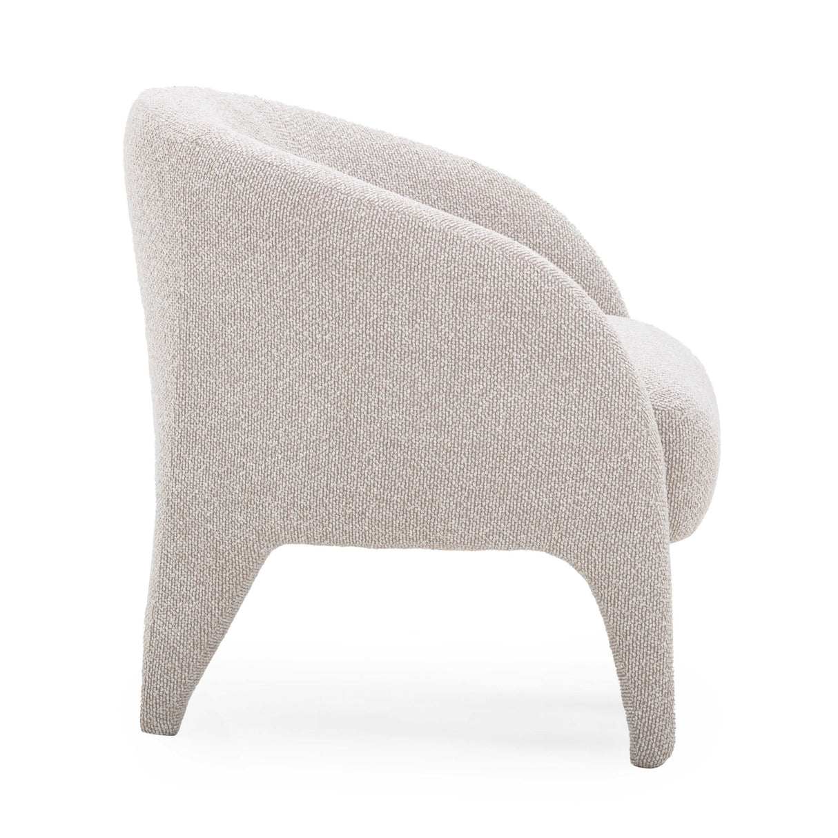 Kris Warm Grey Boucle Accent Chair