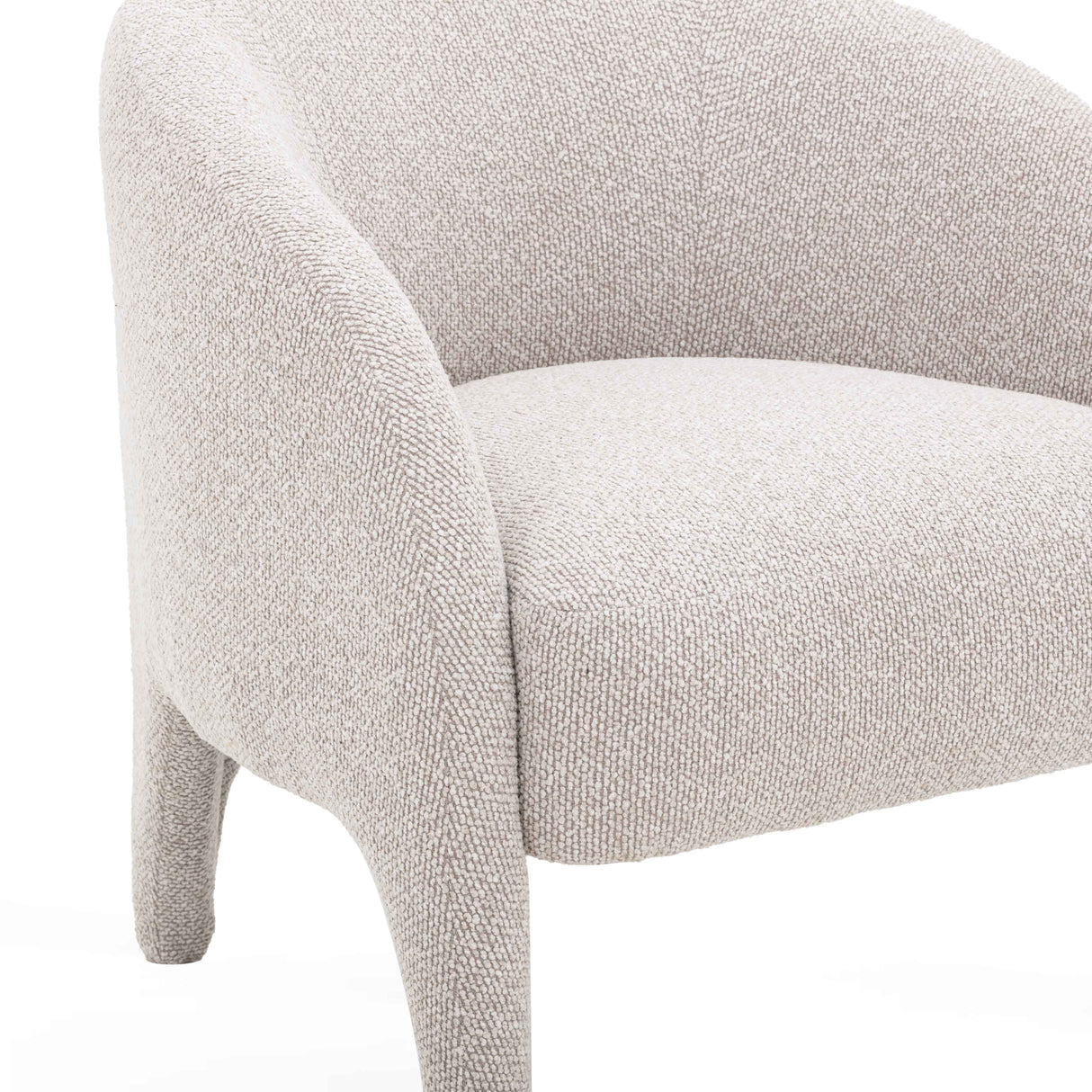 Kris Warm Grey Boucle Accent Chair