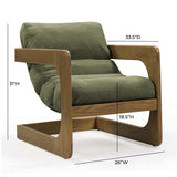 Palma Upcycled Fabric Accent Chair