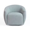 Jordan Contrast Piping Velvet Swivel Chair