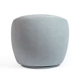 Jordan Contrast Piping Velvet Swivel Chair