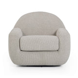 Tiago Warm Grey Boucle Swivel Chair