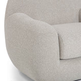 Tiago Warm Grey Boucle Swivel Chair