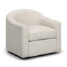 Thao Contract-Grade Basketweave Fabric Swivel Accent Chair - View 1